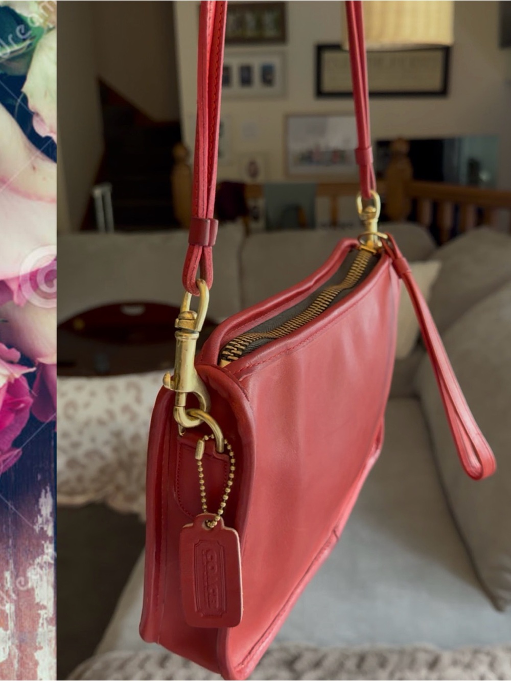 VINTAGE COACH NEW YORK CITY BASIC BAG in RED 9455 - Picture 8 of 16